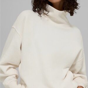 ALO Yoga Cream Cowl Neck Sweater. Gently worn